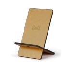 Rhodiarama support pour téléphone mobile simili cuir italien 13x8x8,5 cm - Or