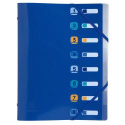 Bee Blue PP Multipart File 8P A4 - Navy blue