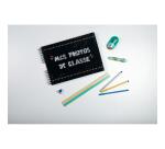 Album photos à spirales 50 pages noires pour photos de classe - 32x22 cm - Visuel