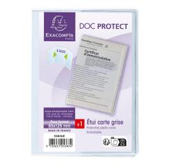 Estuche protector de 3 hojas nueva ficha técnica 6 caras 85x125 PVC 20/100º - Cristal