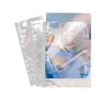 Sachet de 10 pochettes perforées polypropylène lisse haute qualité 9/100e - A4 - Cristal