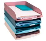 Exacompta Pack of 4 Letter Trays COMBO Styli Skandi - Assorted colours