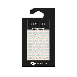 Papier Texture Décopatch n°822 -1 feuille 40x60cm - Rose