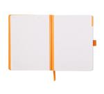 Rhodiarama Meeting A5+ 160 pages microperforé papier blanc 90g avec élastique + p-stylo - Noir