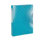 Boite de classement carte lustrée gaufrée pelliculée 1928 - dos de 40mm - A4 - Couleurs assorties