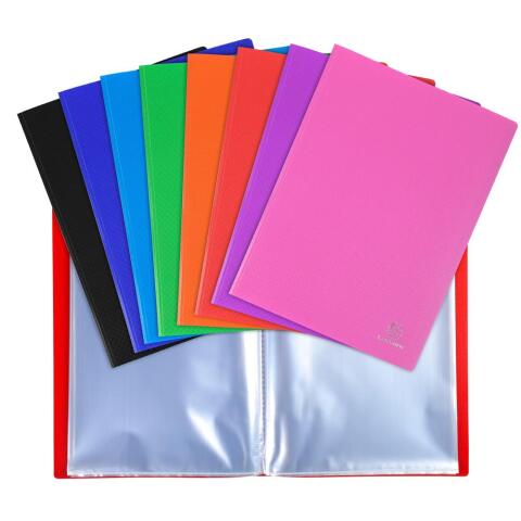 Carpetas de fundas Polipropileno Opak semi-rígido 5/10º - (Vistas: 60 Fundas: 30) - 24x32 cm para A4 - Colores surtidos