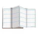 Agenda de poche Exaplan 17 accordéon Winner 8 x 17,5 cm Planning mensuel Janvier à décembre 2026 - Noir