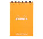 Bloc reliure intégrale Rhodia Classic 14,8x21 cm 80 feuillets dot microperforé 80g - Orange