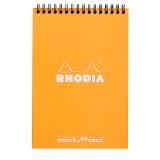 Bloc reliure intégrale Rhodia Classic 14,8x21 cm 80 feuillets dot microperforé 80g - Orange