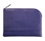 Rhodiarama pochette zippée en simili cuir - taille M (16x22 cm) - Bleu nuit