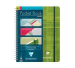 Pocket Book cahier reliure intégrale à élastique A5+ 120 pages détachables ligné Couleur aléatoire - Assortis