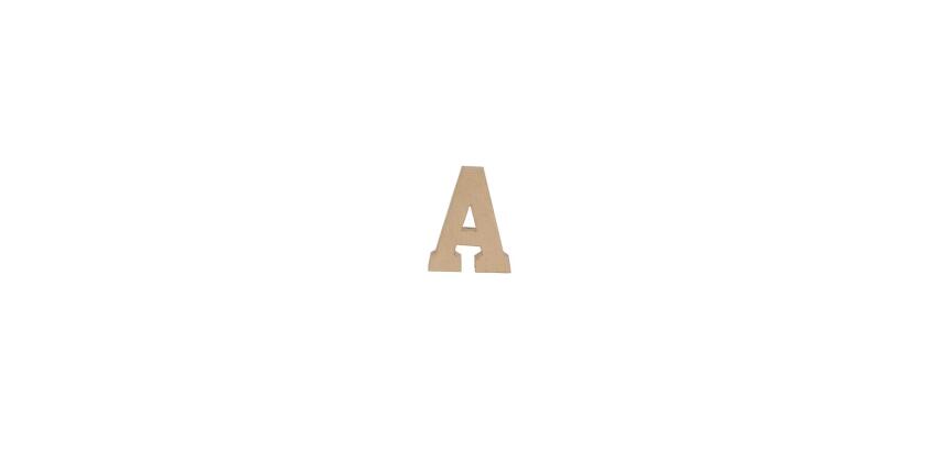 Lettre A kraft 20cm - Kraft