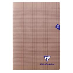 Cahier piqué Clairefontaine Mimesys A4 grands carreaux 96 pages