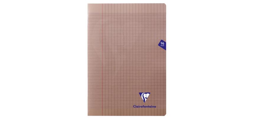 Cahier piqué Clairefontaine Mimesys A4 grands carreaux 96 pages