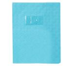 Protège-cahiers grain losange PVC 18/100ème avec porte-étiquette 17x22 cm