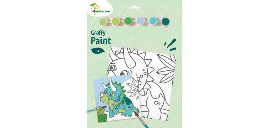 Graffy Paint, Dino 20x20 cm