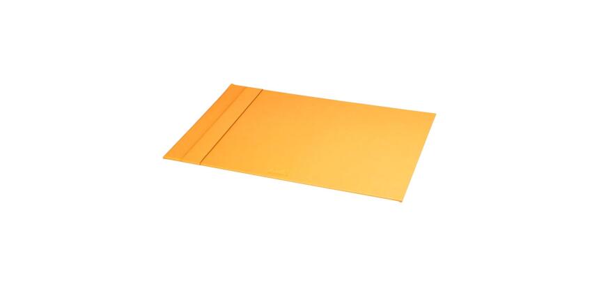 Rhodiarama sous-main rigide simili cuir italien 60x40 cm - Orange