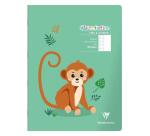Cahier de poésie piqué Clairenfantine 24x32cm 48p grands carreaux + uni Couleur aléatoire - Assortis