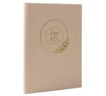 Gästebuch, 100 Seiten, Goldschnitt, Ringflower
