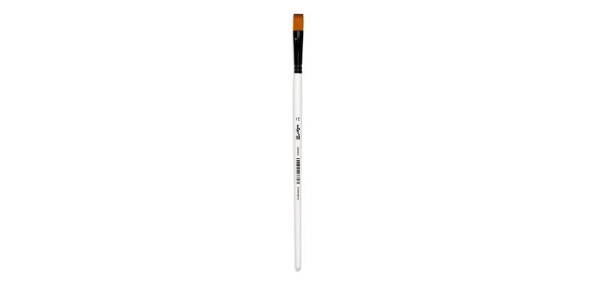 Darwi For You pinceau plat 11 mm taille 12 - Blanc
