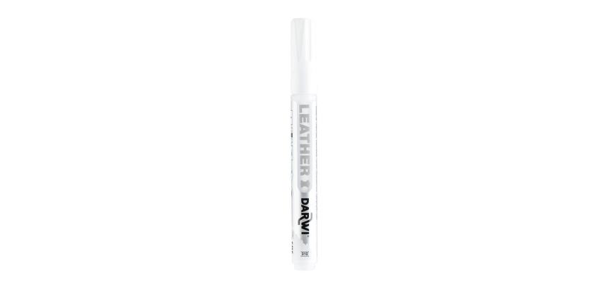DARWI Marqueur Peinture sur Cuir Pointe Conique Fine 2mm - Blanc