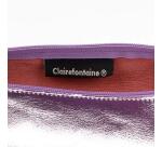 MIROR CUIR Trousse ronde Ø5,5x22 cm Miror Rose