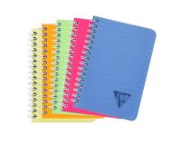 Carnet reliure intégrale Linicolor FRESH 9,5x14cm 100 pages ligné couverture plastique polypropyène rainuré Couleur aléatoire - Assortis