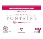 Fontaine bloc collé 4 côtés 20F 26x36cm 300g grain fin