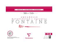 Fontaine bloc collé 4 côtés 20F 26x36cm 300g grain fin