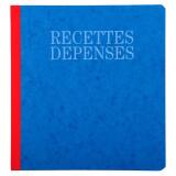Piqûre 21x19cm recettes-dépenses 80 pages - Couleurs assorties