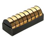 Plat. 8 bobinots métal. 10mx25mm, ass.