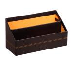 Rhodiarama porte-courrier simili cuir italien 25x10x14 cm - Noir