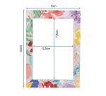 Kit fotográfico (con expositor) 10x7 cm - 6 juegos de 4 marcos de fotos magnéticos