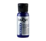 DARWI Flacon de 50 ml de Peinture Textile Opaque - Bleu foncé