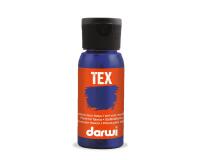 DARWI Flacon de 50 ml de Peinture Textile Opaque - Bleu foncé