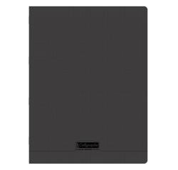 Cahier piqué 8000 POLYPRO 24x32 cm 48 pages grands carreaux 90 g - Noir