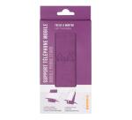 Rhodiarama support pour téléphone mobile simili cuir italien 13x8x8,5 cm - Violet