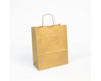 Paq.25 sacs kraft lisse, 22x10x27cm, Or - Or