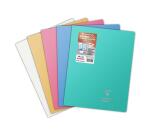 Cahier piqué Koverbook Silver 24x32 cm 96 pages grands carreaux couverture polypropylène opaque - Assortis