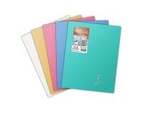 Cahier piqué Koverbook Silver 24x32 cm 96 pages grands carreaux couverture polypropylène opaque - Assortis