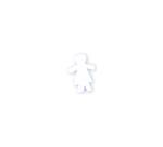 Petit symbole féminin 12cm - Blanc