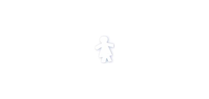 Petit symbole féminin 12cm - Blanc
