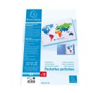 Sachet 10 pochettes perforées polypropylène lisse A3 pliées - Incolore