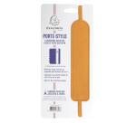 Porte-stylo Denim avec élastique - 3,5 x 15,5 cm - Moutarde