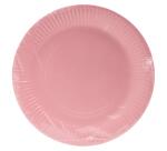 20 round cardboard plates, Ø 23 cm - Pink