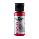 DARWI Flacon de 50 ml de Peinture sur Céramique à Froid - vermillon