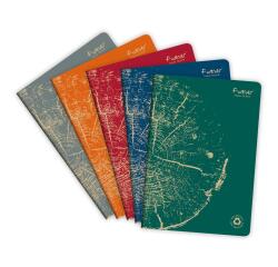 Cahier piqué FOREVER PREMIUM 100% recyclé A4 96 pages petits carreaux papier recyclé blanc 90 g - Assortis