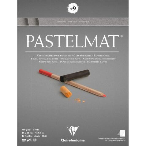 Pastelmat bloc collé 12F 18x24cm 360g n°9
