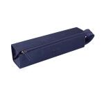 Rhodiarama trousse plumier simili cuir italien 23x5x5 cm - Bleu nuit