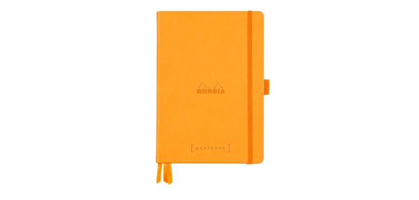 Rhodia Goalbook Hardcover Notebook - Dot - 120 Sheets - 90gsm - Orange|